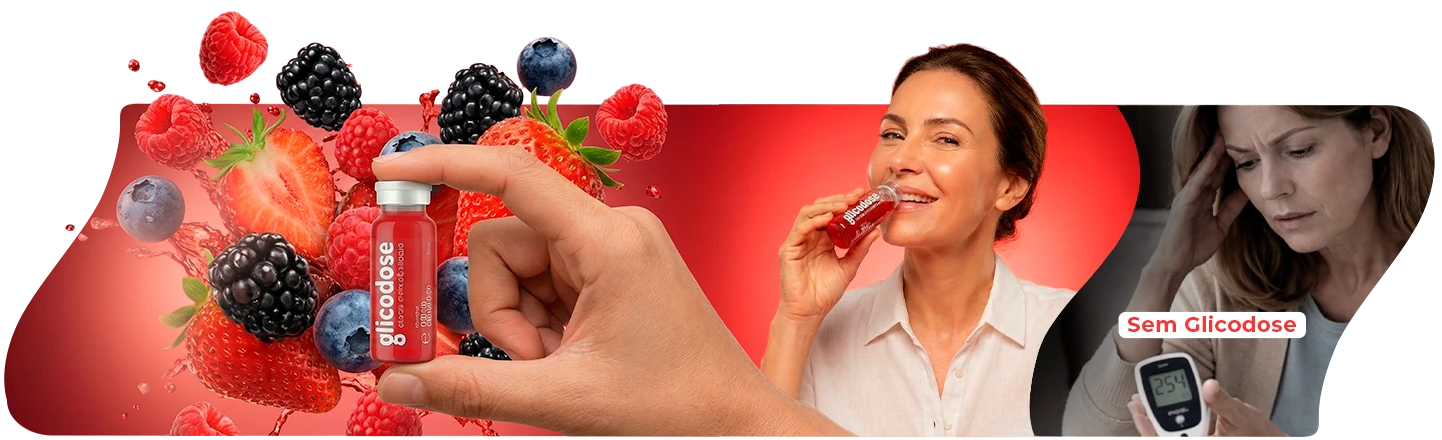 Comparativo de absorção Glicodose versus cápsulas