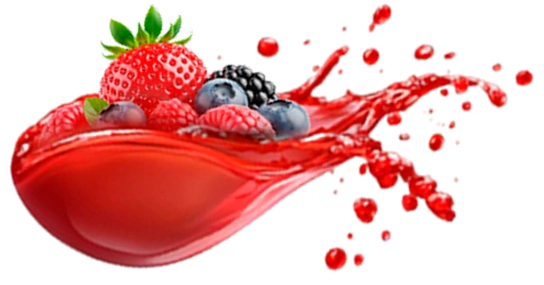 Líquido do Glicodose com frutas vermelhas